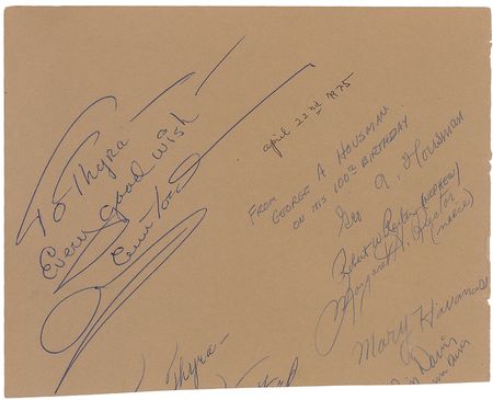 Lot #1063 Groucho Marx Signature - Image 2