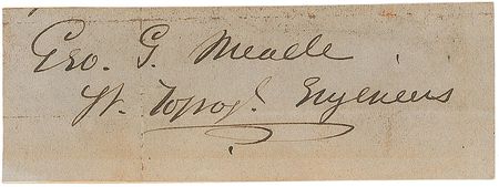 Lot #384 George G. Meade Signature - Image 1