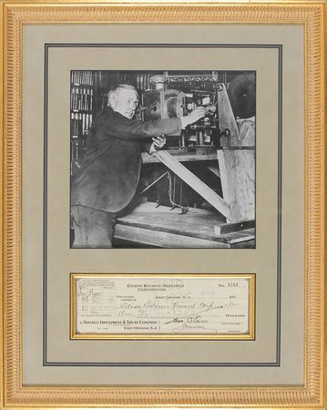 Lot #177 Thomas Edison Check - Image 1