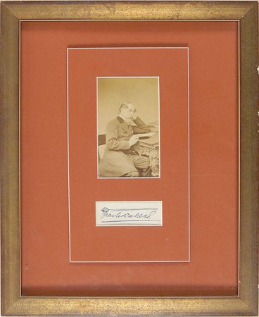 Lot #637. Charles Dickens Signature