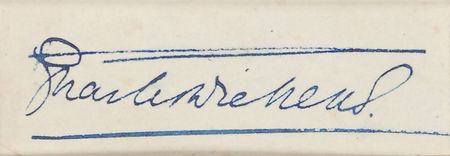 Lot #637 Charles Dickens Signature - Image 2