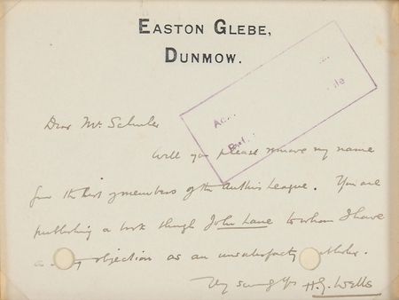 Lot #676 H. G. Wells Handwritten Letter Signed - Image 2