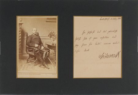 Lot #152 Otto von Bismarck Signed Letter - Image 1