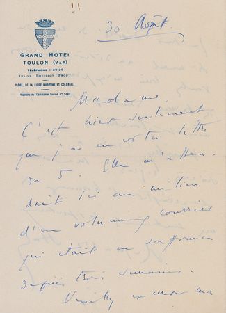 Lot #723 Reynaldo Hahn - Image 1