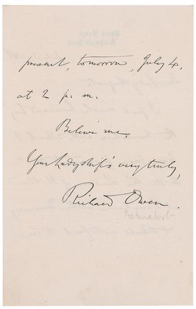 Lot #310 Richard Owen: The pioneer of ?dinosaurs? - Image 2