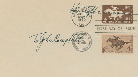 Lot #118 Harry S. Truman Engraving and First Day Cover - Image 1