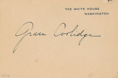 Lot #108 Calvin and Grace Coolidge White House Cards - Image 2