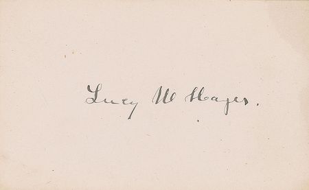 Lot #52 Rutherford B. and Lucy Hayes Signatures - Image 2