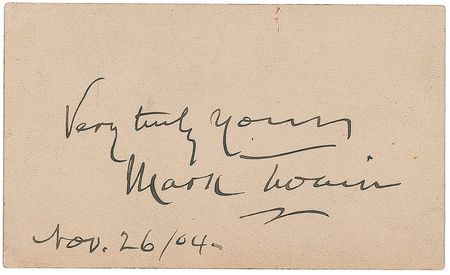 Lot #630 Samuel L. Clemens Signature - Image 1