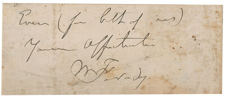 Lot #281 Michael Faraday Signature - Image 1