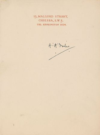 Lot #661 A. A. Milne Signature - Image 1