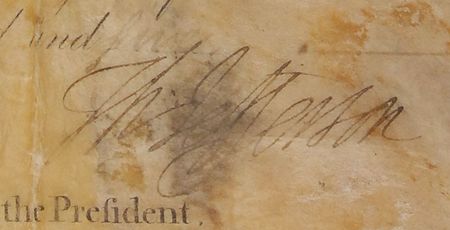 Lot #10 Thomas Jefferson and James Madison Signed Document - Image 2