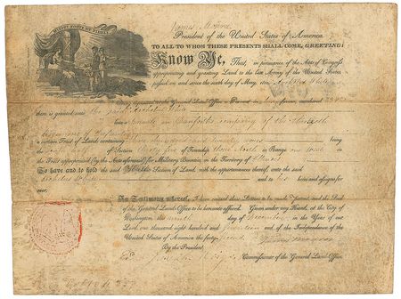 Lot #17 James Monroe Signed Document