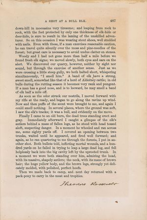 Lot #62 Theodore Roosevelt Article - Image 1
