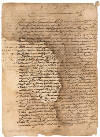 Lot #211 King Philip II Signed Document - Image 1