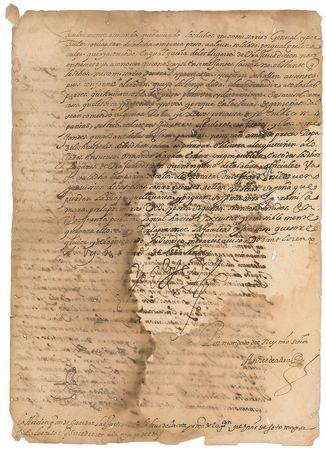 Lot #211 King Philip II Signed Document - Image 2