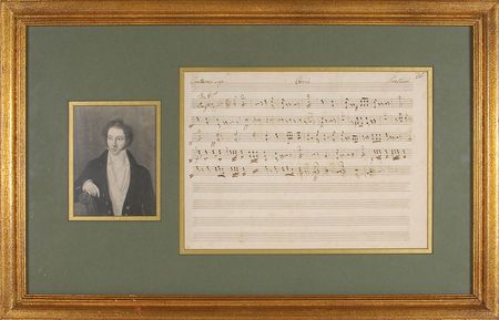 Lot #702 Vincenzo Bellini: Over 40 bars of a Bellini work - Image 1