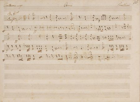 Lot #702 Vincenzo Bellini: Over 40 bars of a Bellini work - Image 2