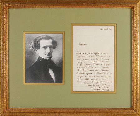 Lot #703 Hector Berlioz Handwritten Letter Signed - Image 1
