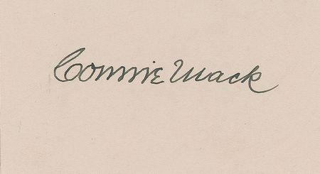 Lot #1158 Connie Mack Signature - Image 1