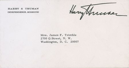 Lot #84 Harry S. Truman Silver Certificate and Typed Letter Signed - Image 3