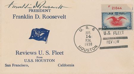 Lot #114 Franklin D. Roosevelt Commemorative Cover - Image 1