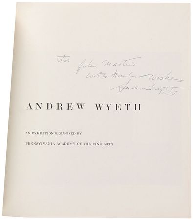 Lot #553 Andrew Wyeth Exhibition Catalog - Image 1
