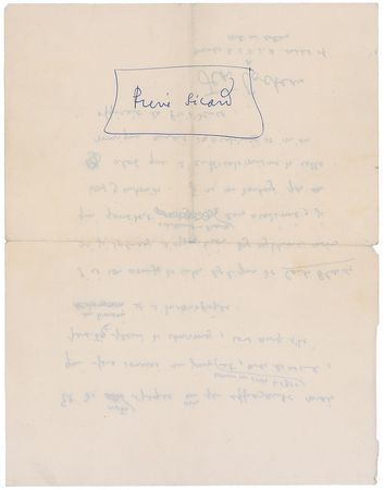 Lot #632 Jean Cocteau: Poetic compliments on jazz-inspired ?paintings where New York in turn looks like some stunning night woman covered with jewels? - Image 3