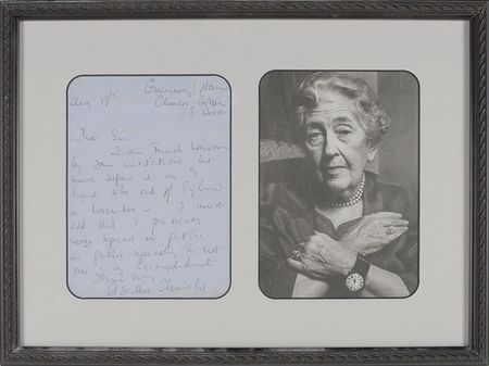 Lot #622 Agatha Christie: ?I practically never speak in public, as public speaking is not one of my accomplishments? - Image 1