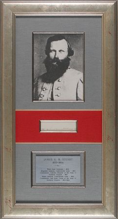 Lot #392 J. E. B. Stuart: Choice pre-secession signature and rank of the fabled Confederate general - Image 1