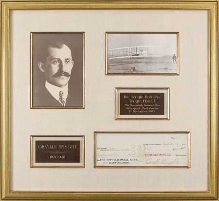 Lot #418 Orville Wright Check - Image 1