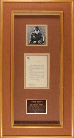 Lot #360 Omar Bradley Typed Letter Signed - Image 1
