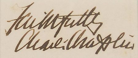Lot #950 Charlie Chaplin Signature - Image 2