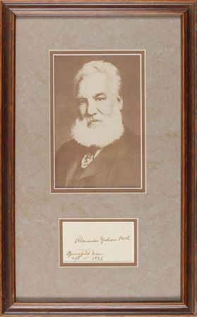 Lot #151 Alexander Graham Bell Signature - Image 1