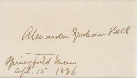 Lot #151 Alexander Graham Bell Signature - Image 2