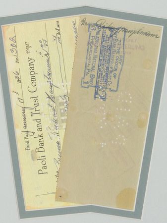 Lot #190 Bruno Richard Hauptmann: Hauptmann endorses a check from prison only days after being denied clemency - Image 2