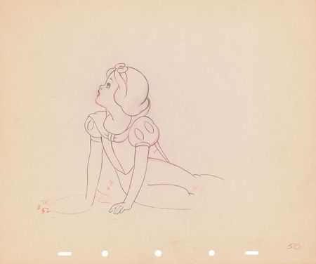 Lot #72 Snow White collection of (32) ?rough? animation drawings from Snow White and the Seven Dwarfs - Image 6