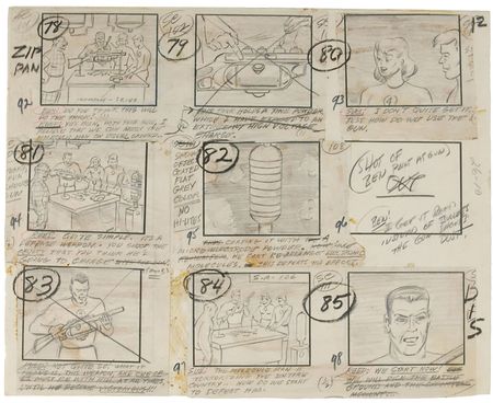 Lot #466 Complete episode of (30) production storyboard drawings from The Fantastic Four - Image 3