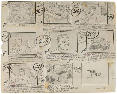 Lot #466 Complete episode of (30) production storyboard drawings from The Fantastic Four - Image 5