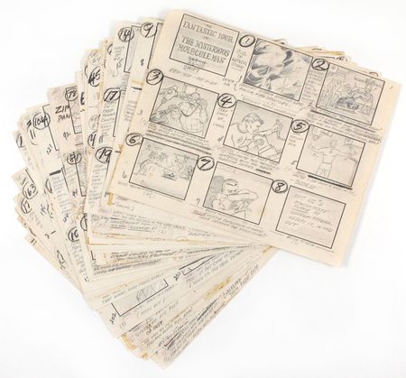 Lot #466 Complete episode of (30) production storyboard drawings from The Fantastic Four - Image 1