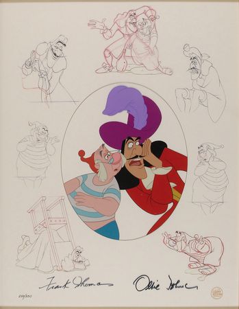 Lot #326 Captain Hook and Mr. Smee Masters Series limited edition cel from Peter Pan - Image 1