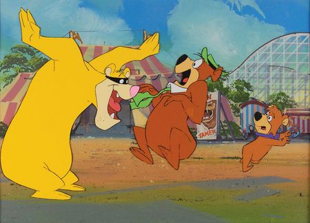 Lot #470 Yogi and Boo-Boo Bear production cel from The Yogi Bear TV Show - Image 2