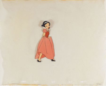 Lot #55 Early Snow White production cel from Snow White and the Seven Dwarfs - Image 2