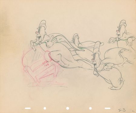 Lot #49 Four Ghosts set of (2) production drawings in sequence from Lonesome Ghosts - Image 1