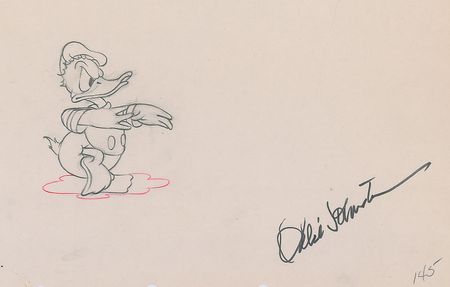 Lot #47 Donald Duck production drawing from Lonesome Ghosts - Image 2