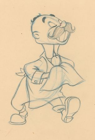 Lot #163 Winkie production drawing from The Adventures of Ichabod and Mr. Toad - Image 2