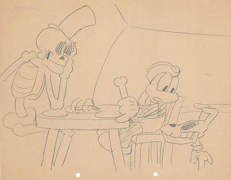 Lot #4 Flip the Frog layout drawing by Ub Iwerks