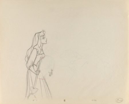 Lot #241 Briar Rose and Merryweather production drawing from Sleeping Beauty - Image 1