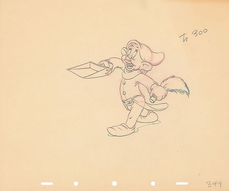 Lot #162 Dopey production drawing from The Winged Scourge - Image 1