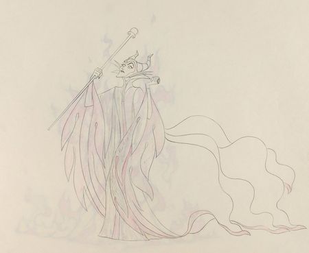 Lot #246 Maleficent matching set of (2) production drawings from Sleeping Beauty - Image 4